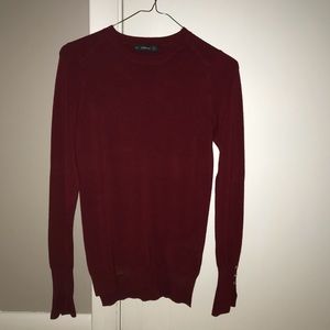 Red Zara slim fit sweater